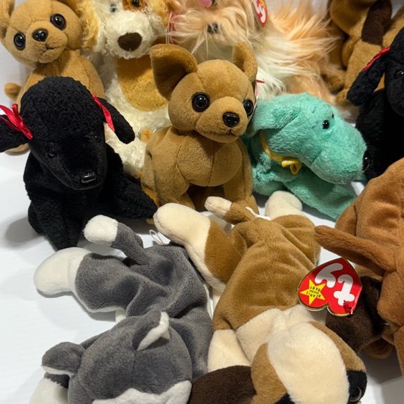 Puppy Dog Lot of 14 TY Beanie Babies Plush Toys Collection - Picture 2 of 9